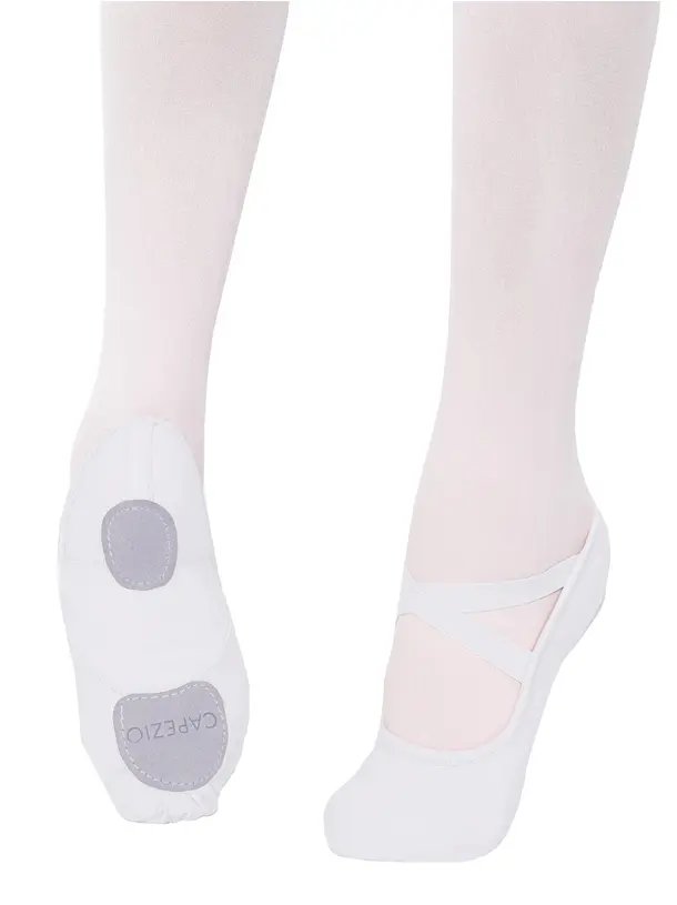 A203 - White - Womenâs Hanami Split Sole Ballet Shoe - Select Size