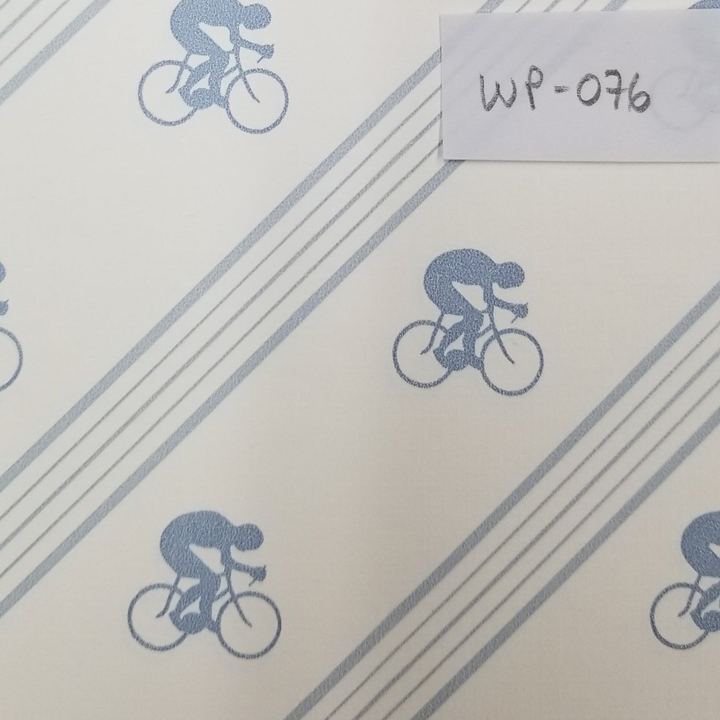 Blue Cyclist Wallpaper