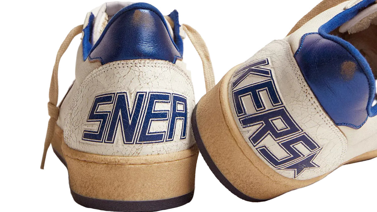 Golden Goose Ball Star Nappa White Blue