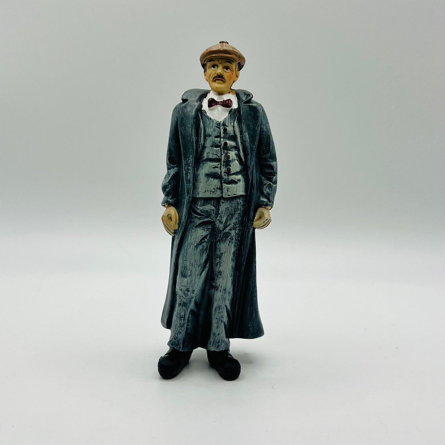 Gentleman in Trench Coat - Resin Doll - 1/12 Scale Dollhouse Miniature