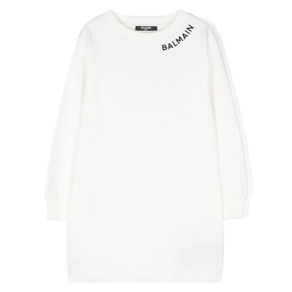 Balmain Kids Logo T-shirt Dress