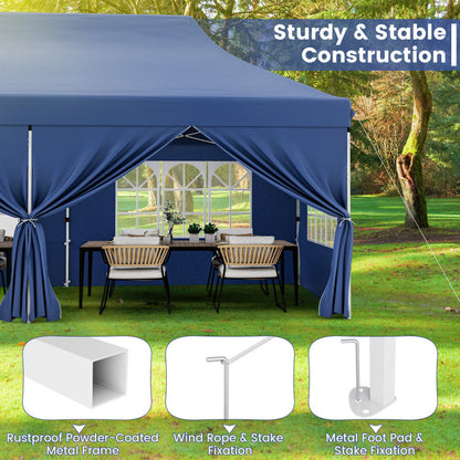 🔥[Hot sale]🔥10x20Pop up Canopy Tent with 6 sidewalls Commercial Heavy Duty Canopy UPF 50+ All Weather Waterproof Outdoor Wedding Party Tents