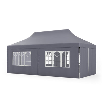 🔥[Hot sale]🔥10x20Pop up Canopy Tent with 6 sidewalls Commercial Heavy Duty Canopy UPF 50+ All Weather Waterproof Outdoor Wedding Party Tents