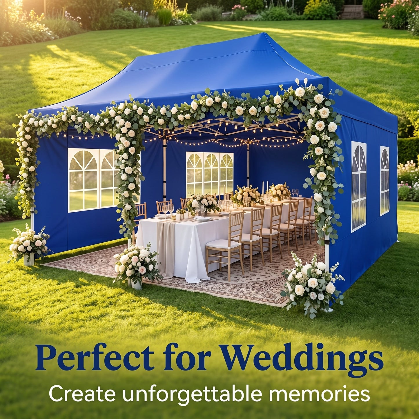 🔥[Hot sale]🔥10x20Pop up Canopy Tent with 6 sidewalls Commercial Heavy Duty Canopy UPF 50+ All Weather Waterproof Outdoor Wedding Party Tents