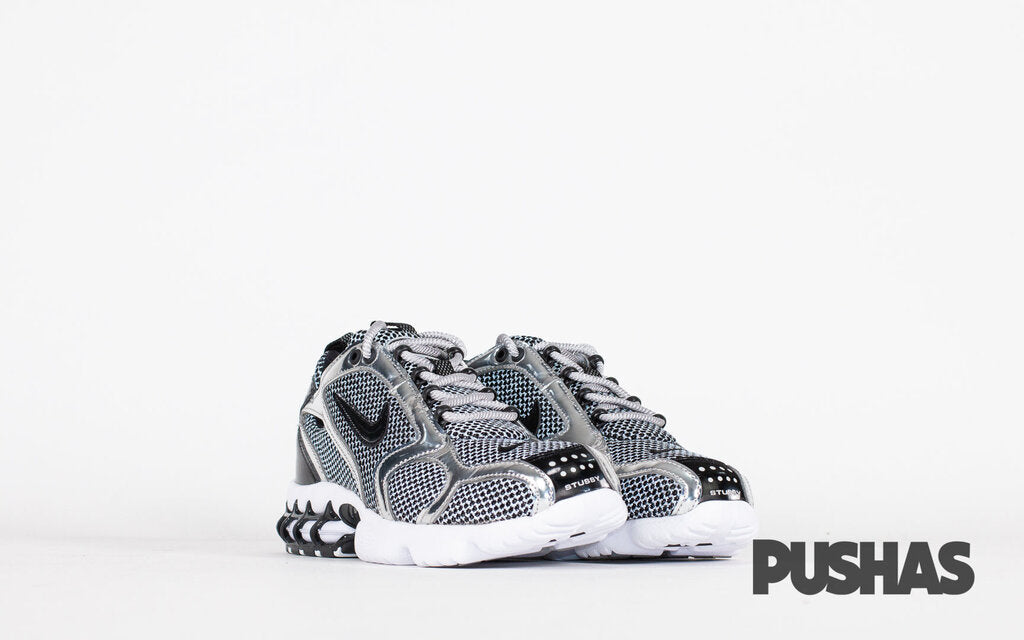 Air Zoom Spiridon Cage 2 x Stussy 'Pure Platinum