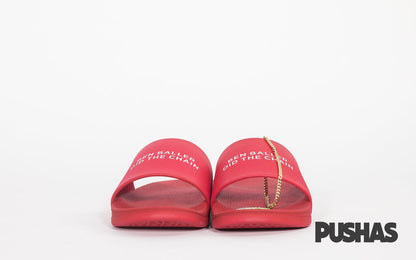 Straye Slides x Ben Baller 'Ben Baller Did the Chain' Red (New)