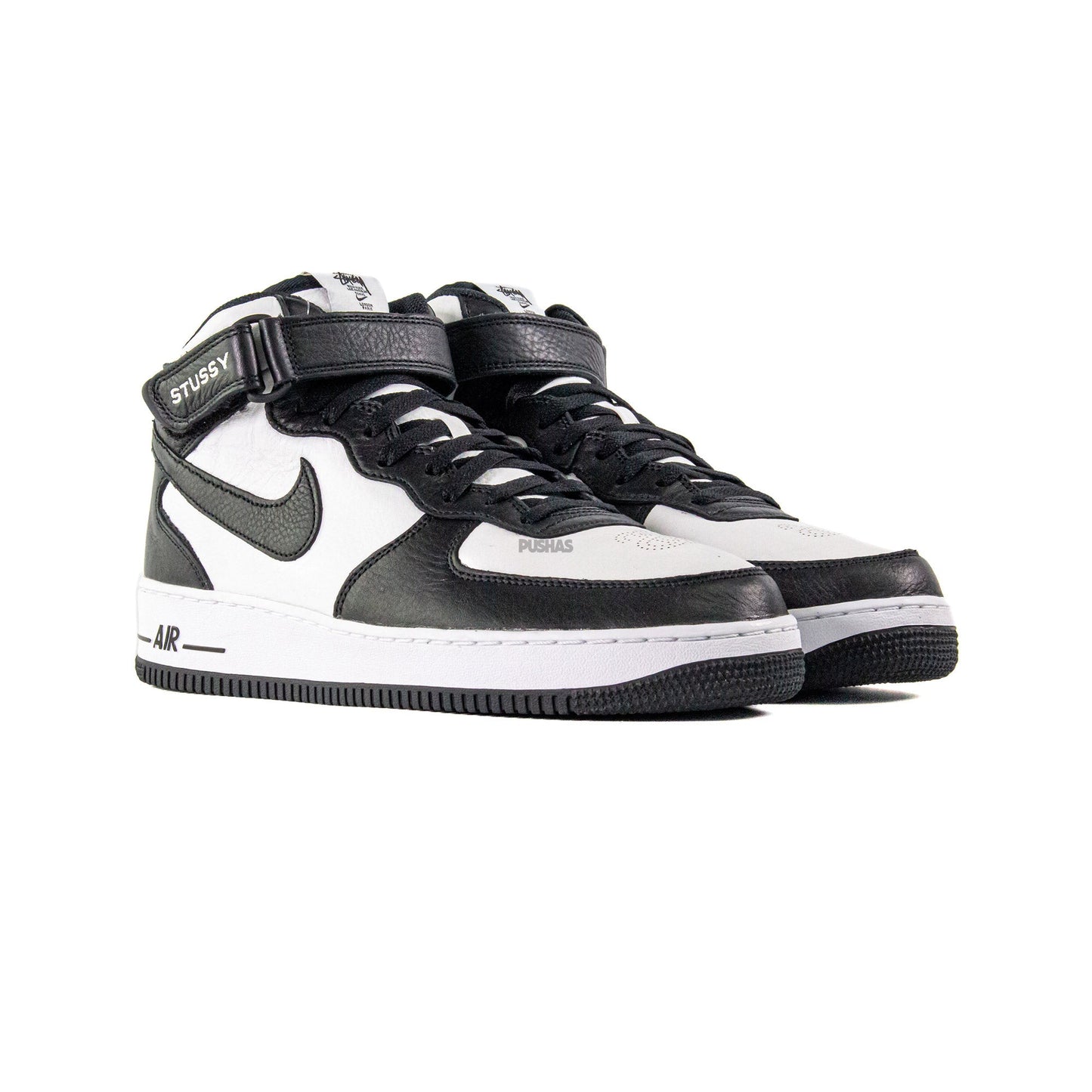 Air Force 1 Mid Stussy 'Light Bone Black' (2022)