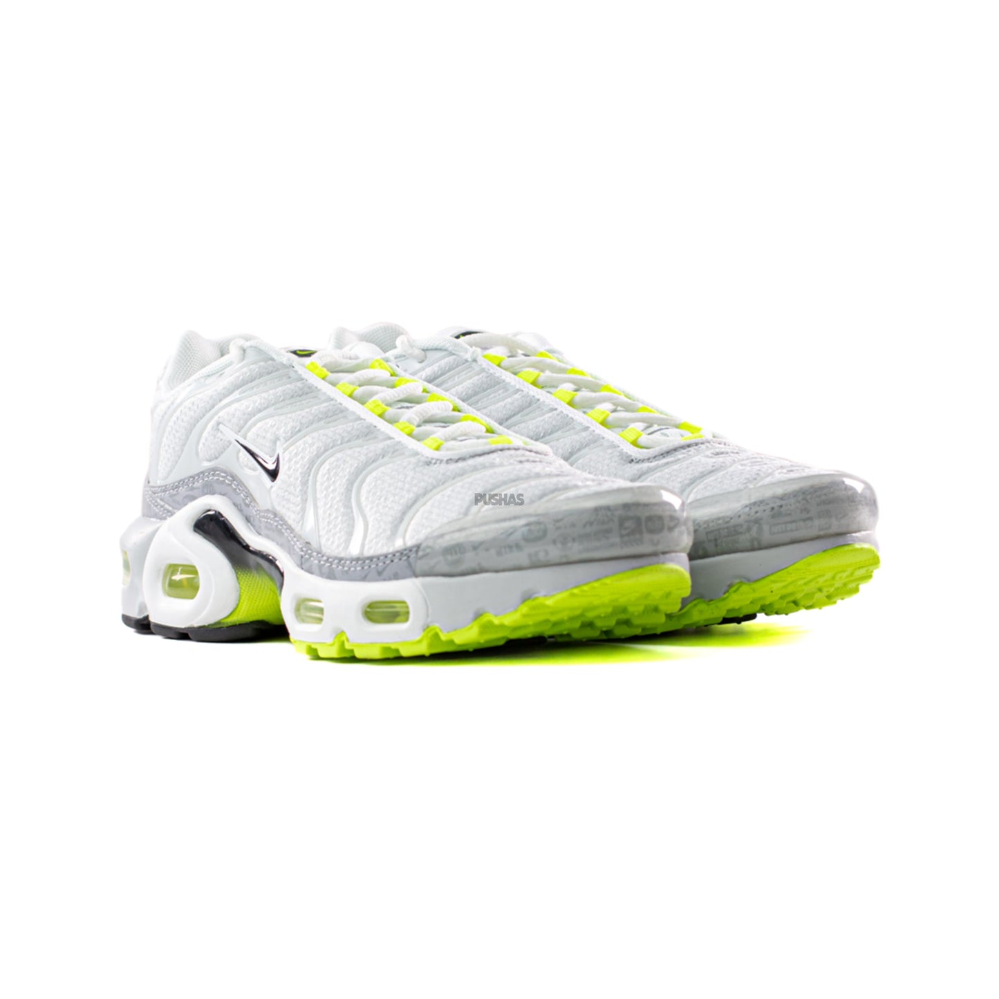 Air Max Plus TN 'Retro Air Max Logos / Reflective White Volt' GS (2021)