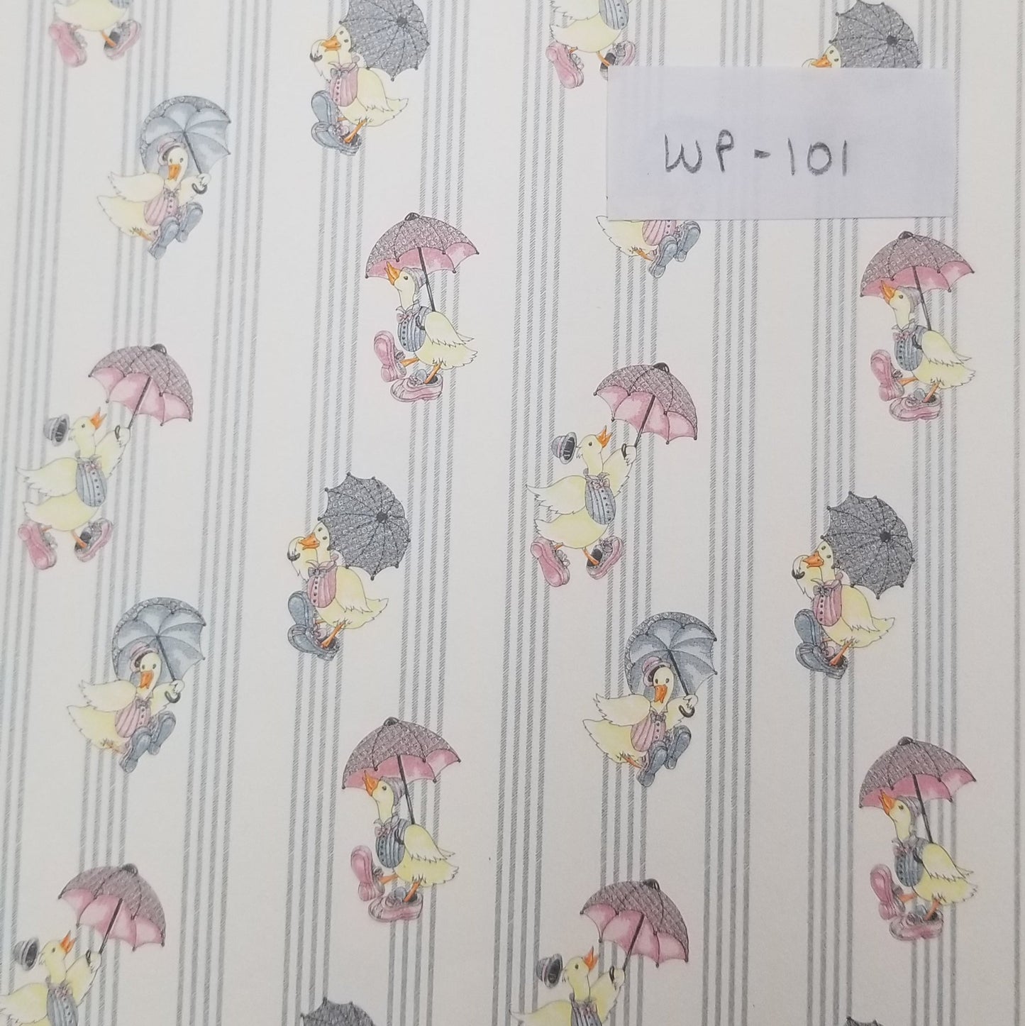 It's Raining Ducks in Grey/Pink by MiniGraphics