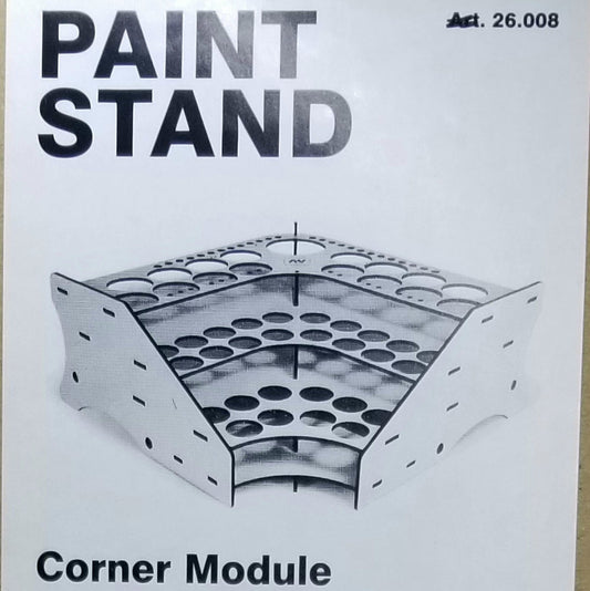 Table Top Paint Stand - Corner Module - Vallejo Paints Compatible