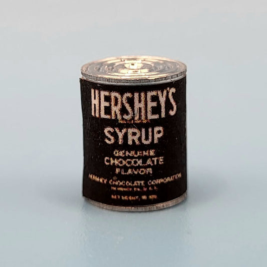 Hershey's Chocolate Syrup in a Can - 1/12 Scale Dollhouse Miniature