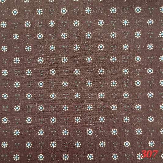 Maroon with White Dot Flowers Wallpaper
