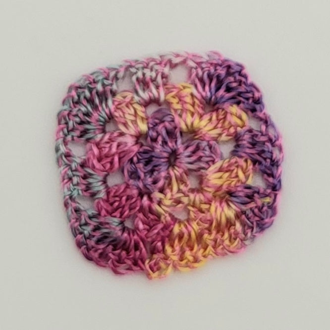 Crocheted Granny Squares - Various - 1/2" x 1/2"  - 1/12 Scale Dollhouse Miniature