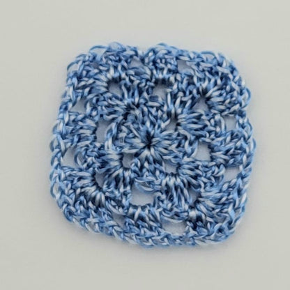 Crocheted Granny Squares - Various - 1/2" x 1/2"  - 1/12 Scale Dollhouse Miniature