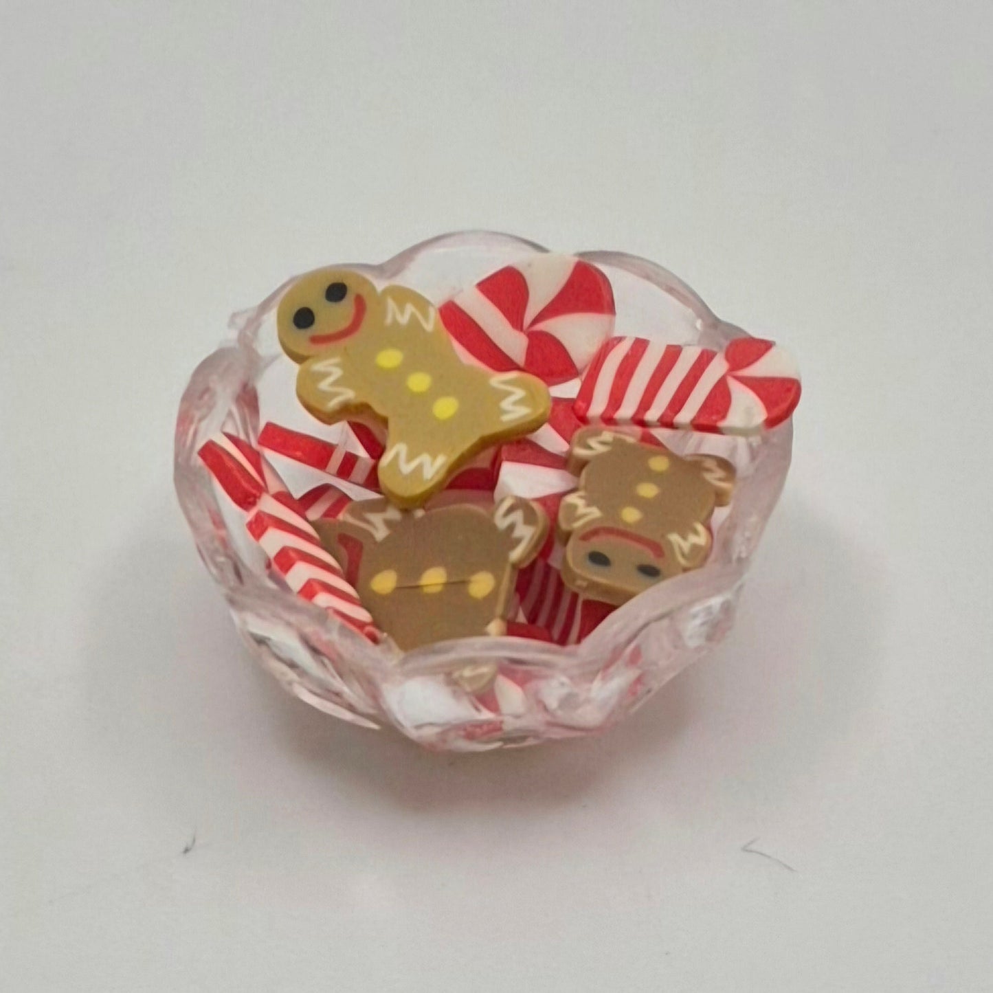 Christmas Candy Dish - 1/12 Scale Dollhouse Miniature