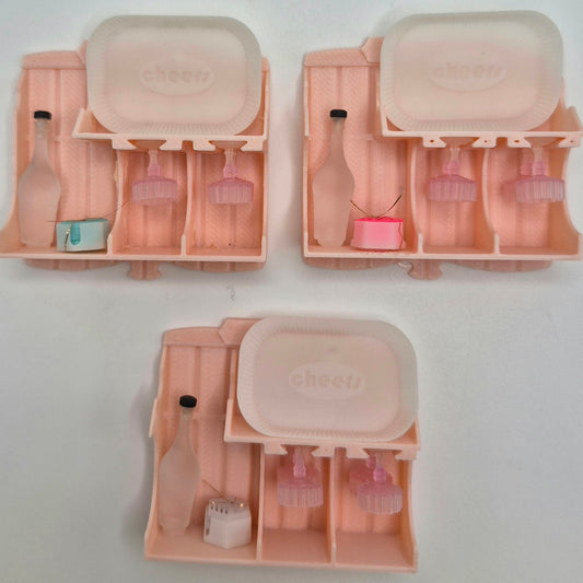 Beverage Serving Tray (P) - 3D Printed Kit - Ivette Orellana - 1/12 Scale Dollhouse Miniature
