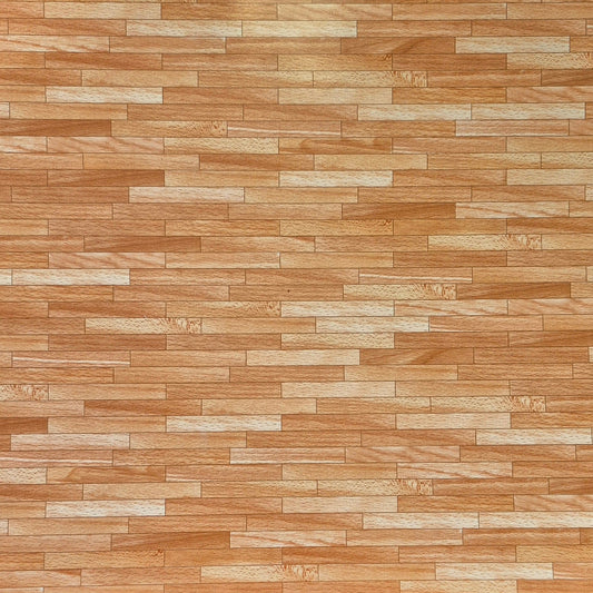 Faux Flooring - Gloss Finish on Paper - 1/12 Scale Dollhouse Miniature
