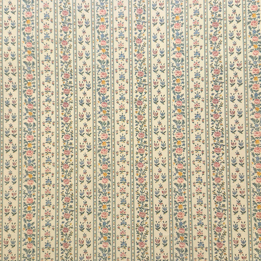 Floral Stripes "Shrewsbury" - Wallpaper