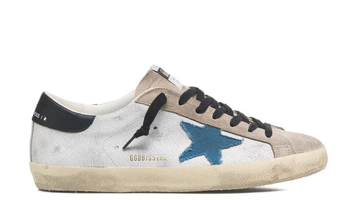 Golden Goose Super Star White Beige Blue Black