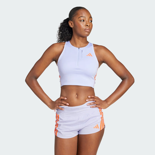 Women's adidas Adizero Running Gel Pocket Crop Top