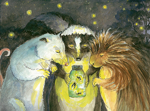 Fireflies Notecard - Woodfield Press
