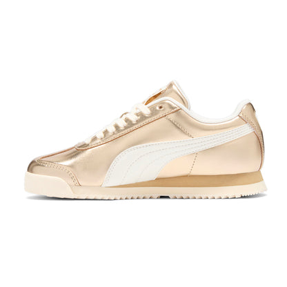Roma Chrome Metallic Lace Up Sneakers