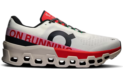 On Running Cloudmonster 2 Ivory Silver Red