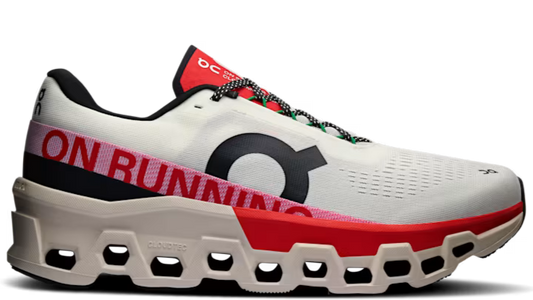 On Running Cloudmonster 2 Ivory Silver Red