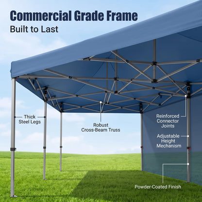 🔥[Hot sale]🔥10x20Pop up Canopy Tent with 6 sidewalls Commercial Heavy Duty Canopy UPF 50+ All Weather Waterproof Outdoor Wedding Party Tents