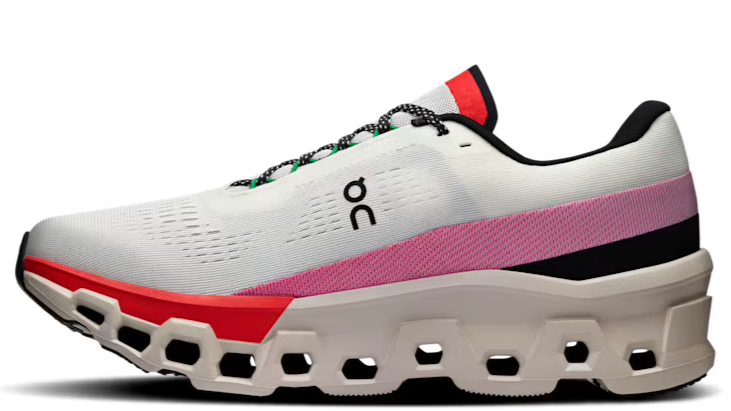 On Running Cloudmonster 2 Ivory Silver Red