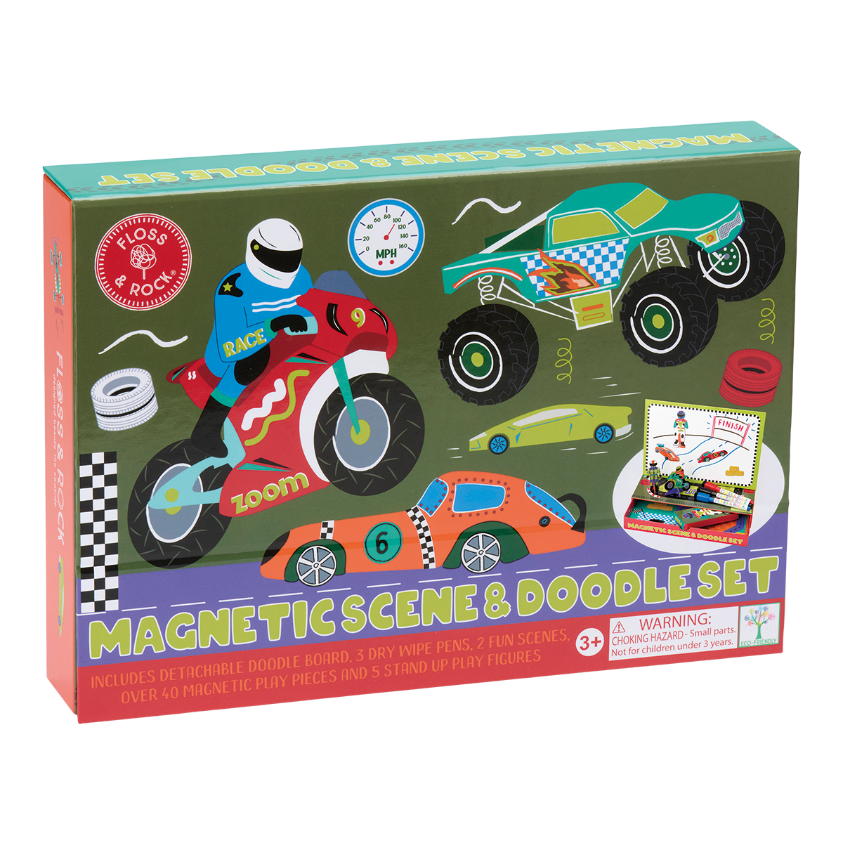 Cars Magnetic Scene & Doodle Set