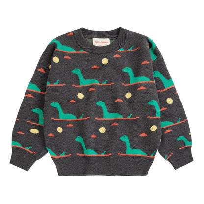 Bobo Choses Lake Monster All Over Jacquard Jumper