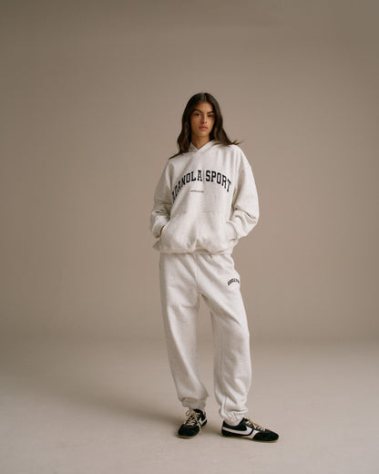 AS Oversized Hoodie - Light Grey Melange
