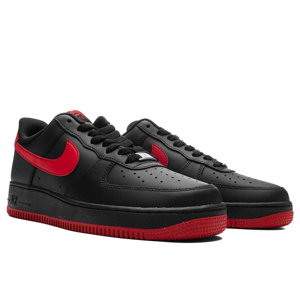 Air Force 1 '07 - Black/University Red/Black