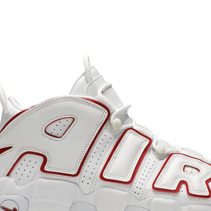 Air More Uptempo 'White Varsity Red Outline' (2021)