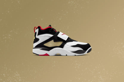 Air Diamond Turf - White/Fire Red/Black/Metallic Gold