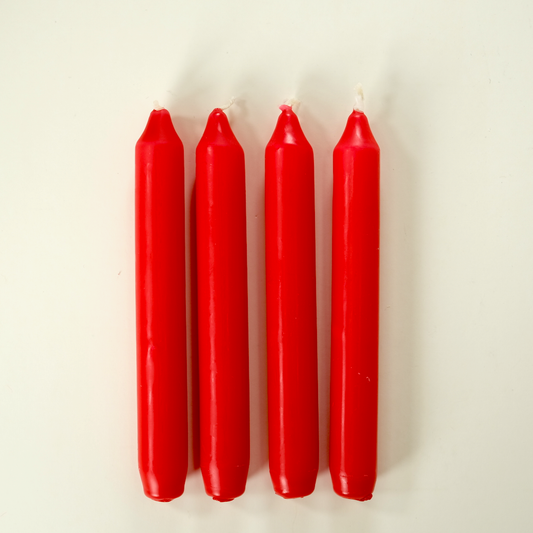 Crown Top Candle, Red