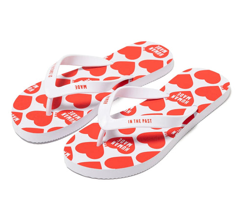 Beach Sandal Red White