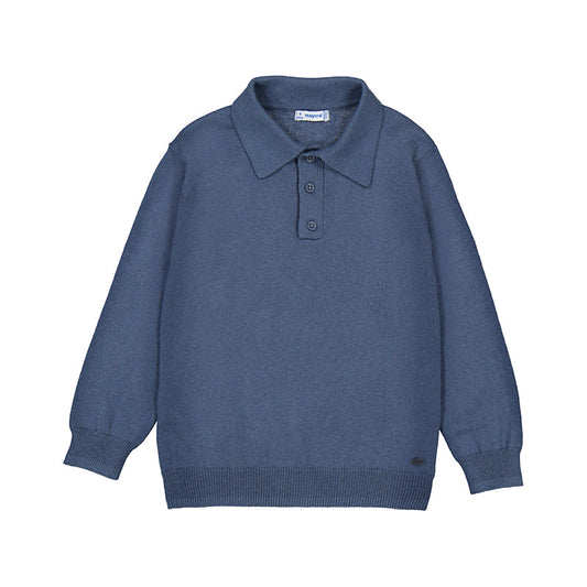 H. Steel L/S Knit Polo