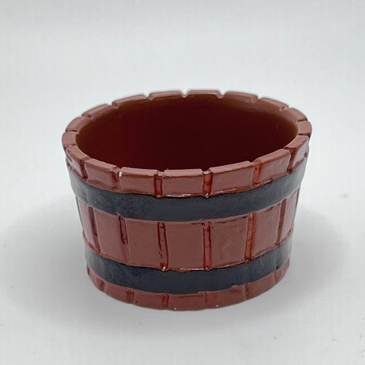Planter Tub - Brown - 1/12 Scale Dollhouse Miniature
