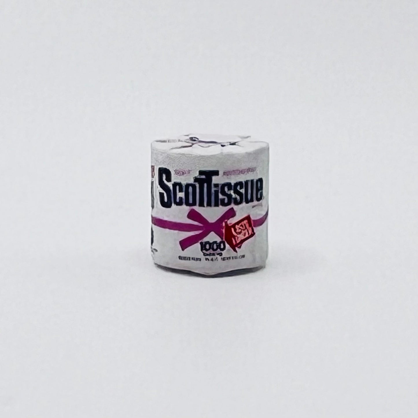 One Roll of Toilet Paper - 1/12 Scale Dollhouse Miniature