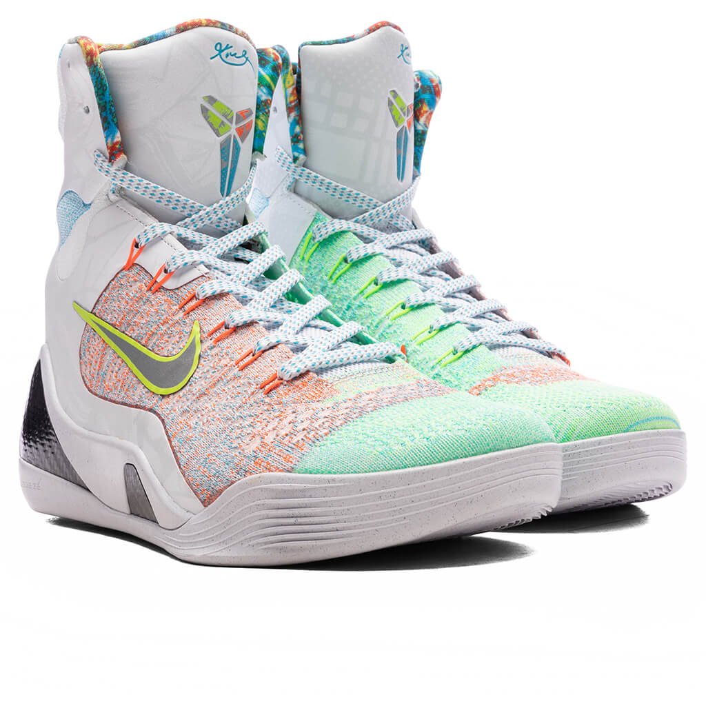 Kobe IX Elite High Protro 'What The Kobe?' - White/Reflective Silver/Chlorine Blue