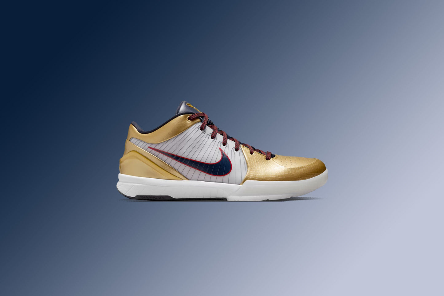 Kobe 4 Protro 'Gold Medal' - White/Dark Obsidian/Varsity Red