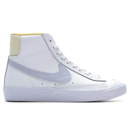 Blazer Mid '77 (GS) - White/Oxygen Purple/Coconut Milk