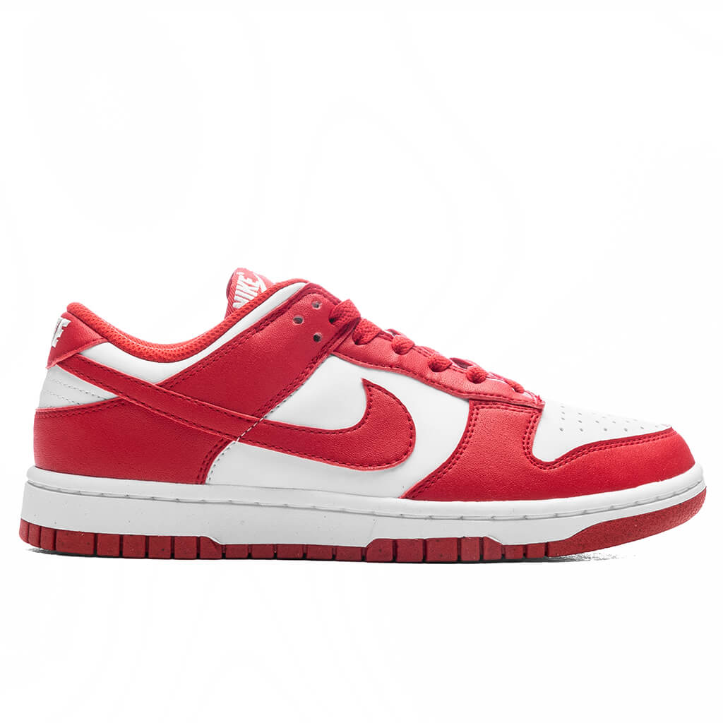 Women's Dunk Low - White/University Red