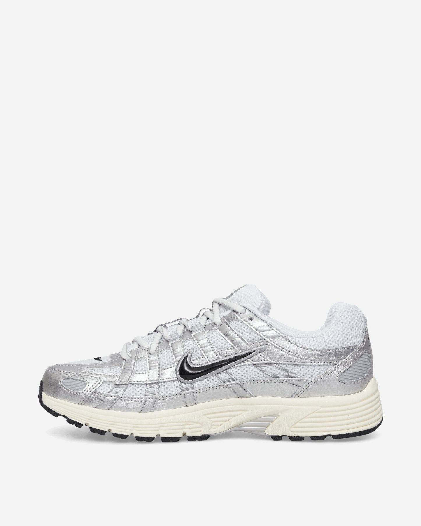 P-6000 Sneakers White / Metallic Silver