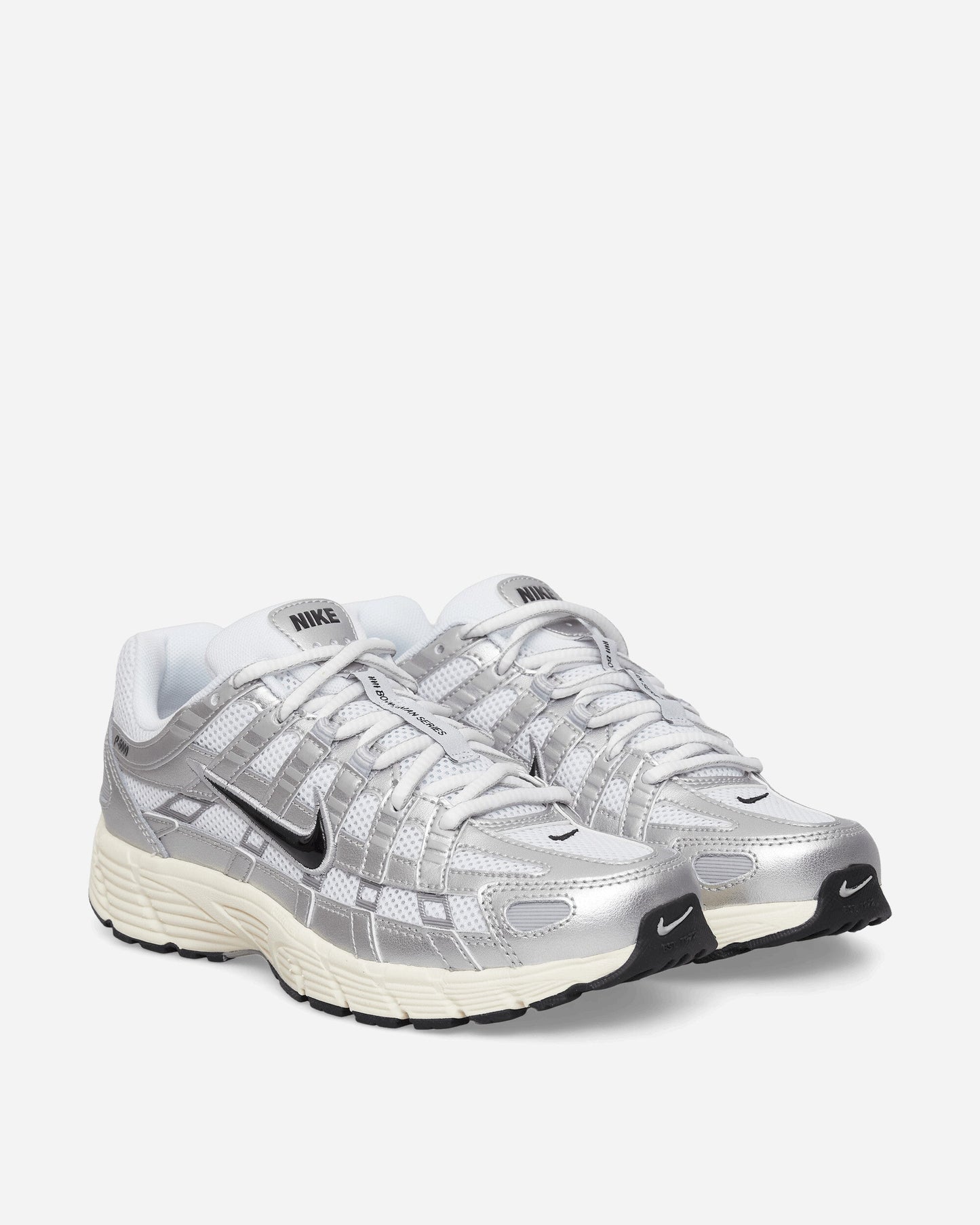 P-6000 Sneakers White / Metallic Silver
