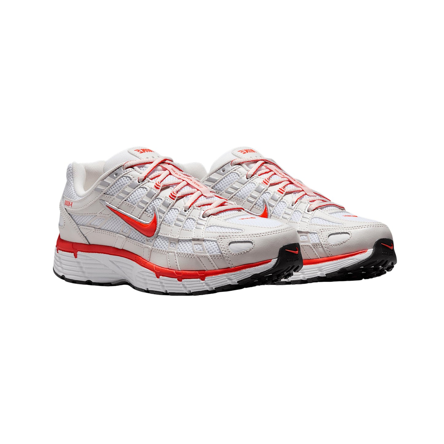 Nike P-6000 'White Platinum Tint Black Picante Red' Women's (2025)