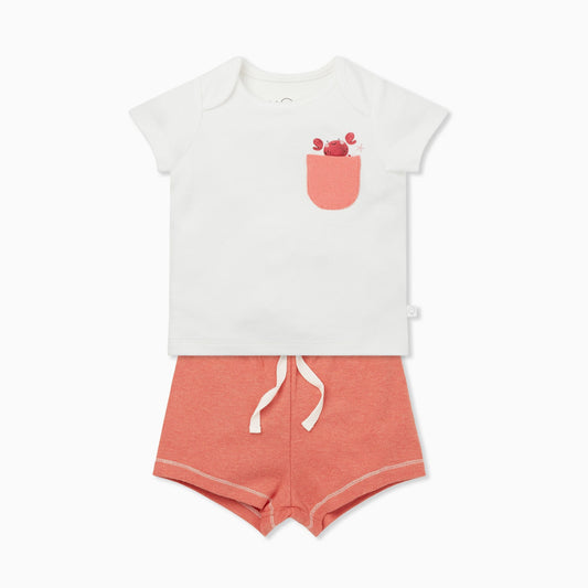 Coral Crab T-Shirt & Shorts Set
