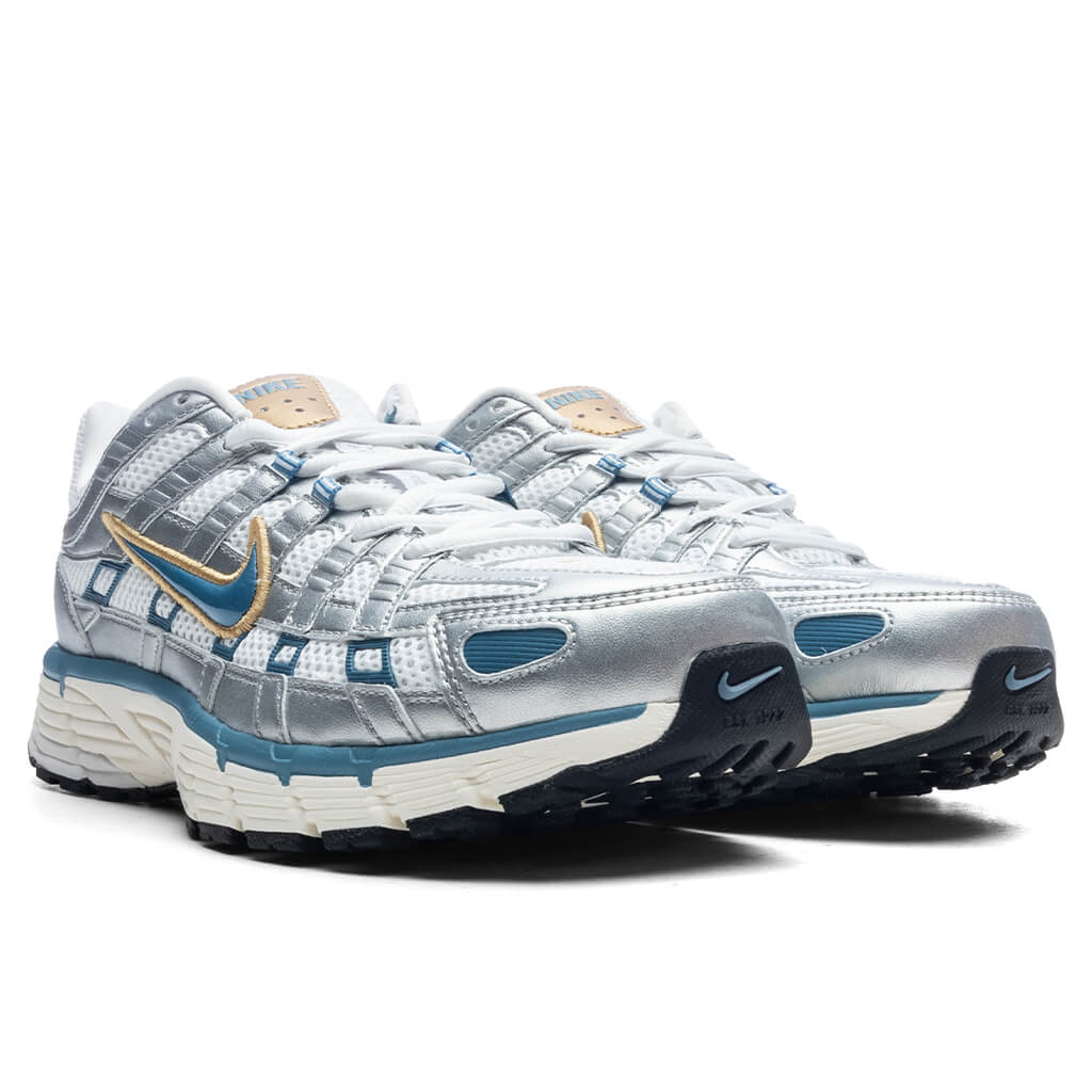 P - 6000 - White/Aegean Storm/Metallic Silver